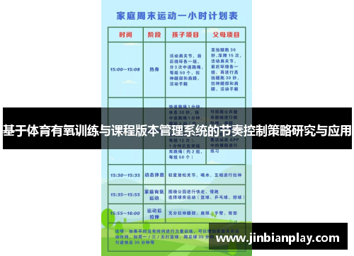 基于体育有氧训练与课程版本管理系统的节奏控制策略研究与应用
